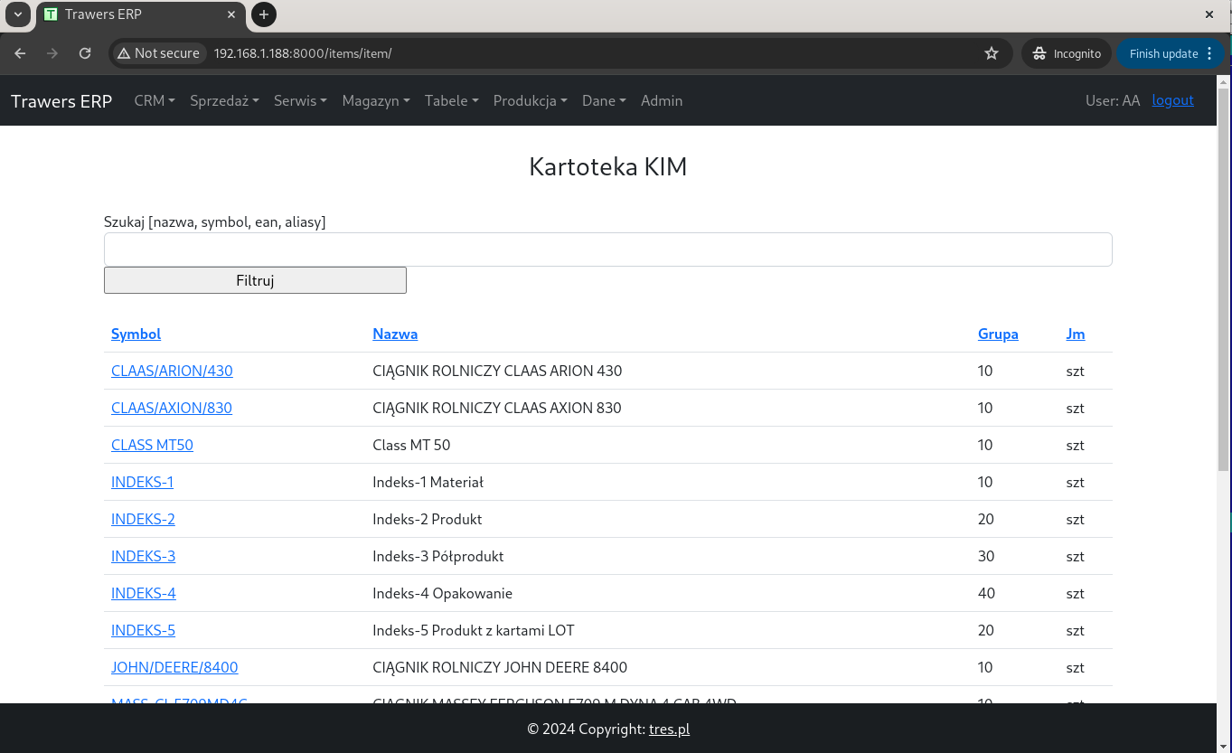 Kartoteka KIM